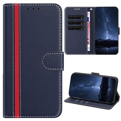 CYXHCJYH Infinix Hot 60 Pro 4G�Ή� �X�g���C�v���U�[�E�H���b�g�t�H���J�o�[ �J�[�h�z���_�[�X���b�g3�t�� �L�b�N�X�^���h �ϏՌ��P�[�X Infinix Hot 60 Pro 4G-�u���[