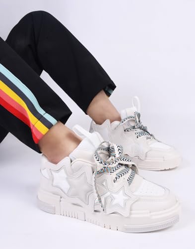 Image of The White Pole Trandy Casual Classy Comfortable Funky Sneakers Shoes for Men's and Boy's