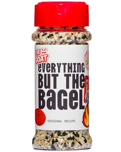 The GOAT Everything But The Bagel Seasoning Blend 60g Shaker - All-Purpose Finishing Spice for Bagels Meat Vegetables Fish Salads Bread Snacks Featuring Crunchy Seeds and Gourmet Flavour