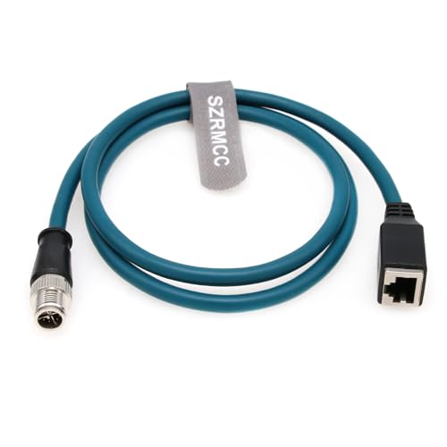 Cable Ethernet SZRMCC M12 8 Pin a RJ45 1 m miniatura 4