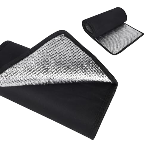 BOXOB Cubierta Aislante Cobre para Tuberías de HVAC, 180 x 25 cm 600D Oxford Protector Tuberías de CA con Revestimiento Aluminio Funda Aislante Flexible para Aire Acondicionado Exterior