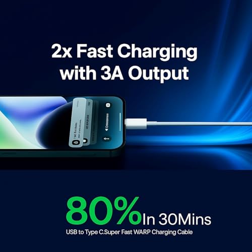 Image of ZYBUX 65W Fast Charging Adapter with Type-C to USB-A Cable | Compatible with Realme 16|16t|16pro+|16pro|15x|GT8pro|GT7|GT7t|Narzo100lite|power|90|90x|15|15pro|C75|C83|C85|C71 and other type c devices.
