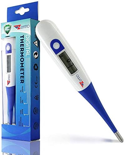 ZENNO Basal Thermometer - Soft Tip Thermometer for Ovulation - High Accuracy 1/100th Degree Digital Medical Thermometer - Waterproof and Reliable Fertility Thermometer for Natural Family Planning       