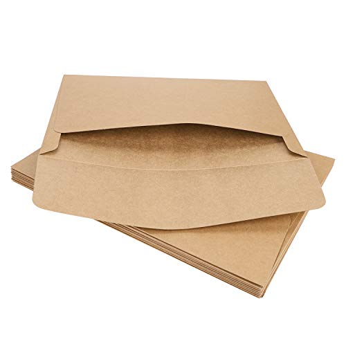 Set di 10 cartelline A4 in carta kraft, buste