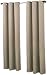 No. 918 Montego Casual Textured Grommet Curtain Panel, 48" x 84", Taupe