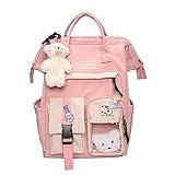 【Para cualquier edad y ocasión】: la linda mochila es lo suficientemente elegante para uso informal y de estudiantes, a tu hija, nieta, novia, incluida tu encantadora, le encantará esta mochila.