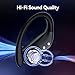 GNMN Wireless Earbuds Bluetooth Headphones Over Ear Buds for Running Black
