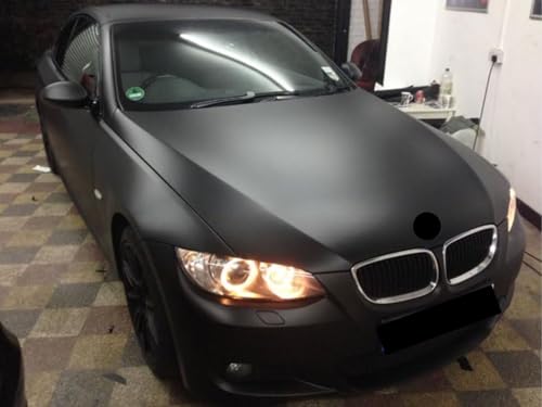 Image of CREON Matte Black Car Wrap Decal Sticker Bubble Free Air Release Car & Bike Sticker 12x96'Inches