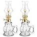 Produktbild Glas Petroleumlampe für Innenräume,2 Stück Öllampen aus Glas,Vintage Petroliumöllampe,Klassisches Petroleum Lampen mit Verstellbarer Flamme,Retro Petroleumlampe,öl Lampe für Notfall Garten Haus (B)