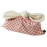 アンドエヌイー(&NE) お弁当袋リボン 市松ピンク 本体 横28cm×縦18cm リボン 全長23cm お弁当入れ 日本製 和柄 かわいい 結びやすい 洗える マチなし たたみやすい NHK-174-IMPK