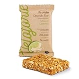 Veloforte Protein Crunch Bar, Lime & Coconut, 20g Complete Protein, 5g Collagen, 100% Natural (7 Pack)