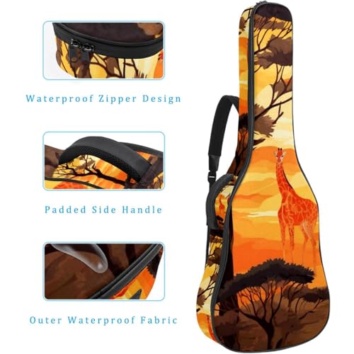 JRHEJTFZ Housse pour guitare acoustique de 1,9 cm d’épaisseur – Imperméable – Durable et élégant – Motif cheval de course, Multicolore., 42.9×16.9×4.7 in, Motif imprimé tendance - Les Beatles, Paul McCartney, John Lennon, RIngo Starr, George Harrison JRHEJTFZ Housse pour guitare acoustique de 1,9 cm d'épaisseur - Imperméable - Durable et élégant - Motif cheval de course, Multicolore., 42.9x16.9x4.7 in, Motif imprimé tendance – Image 5