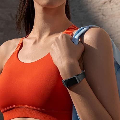 Maledan Elastic Sport Band Compatible with Fitbit Charge 3 and Fitbit Charge 4 Bands for Men Women, 3 Pack Adjustable Stretchy Strap Soft Nylon Replacement Wristband for Charge 4/ Charge 3/ 3SE