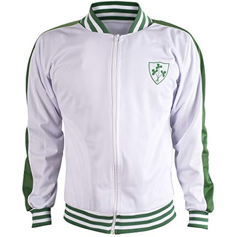 JL Sport Ireland Retro Football Jacket - XL White Cover