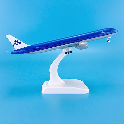 Modelos de aviones Boeing B777-300 de 18,5 cm para decorar vitrinas 5