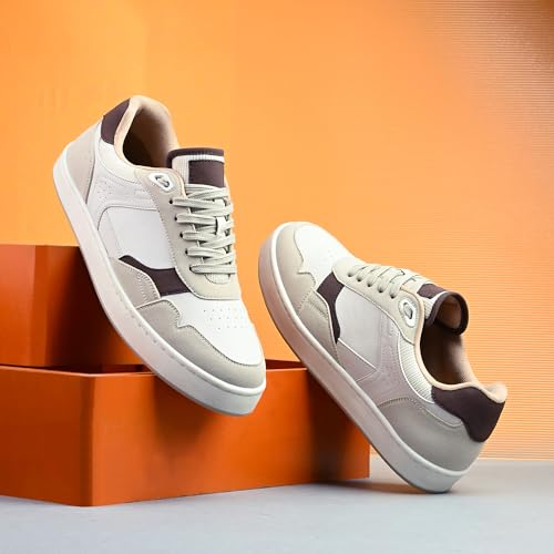 Image of Cruiser Sneaker for Men | Lightweight & Comfortable | Stylish Lace-Up Casual Footwear with Cushioned Insole | Perfect for Versatile Outfits 2642-1
