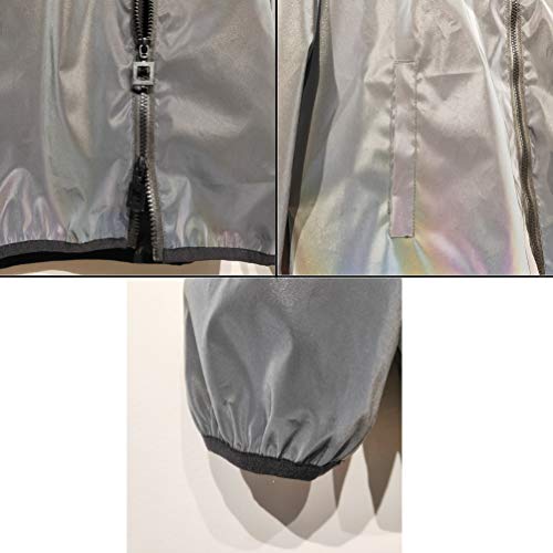 Newlopo, giacca riflettente arcobaleno per donne e...