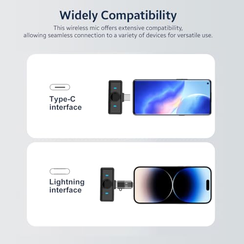 Image of String Swing Wireless Microphone with Noise Cancellation, Collar Mic for iPhone & Android | 360 Voice Pickup | Wireless Mic for YouTube, Vlogging & Video Recording