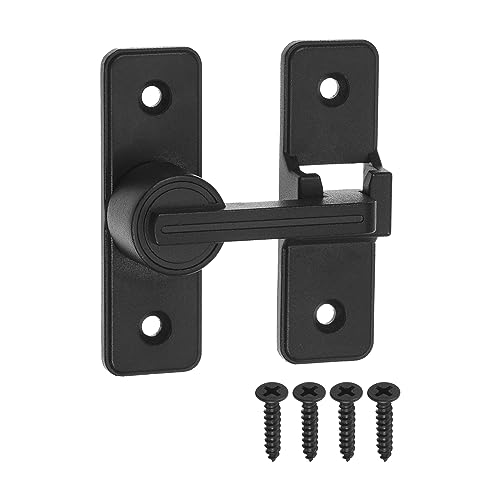 uxcell Barn Door Lock Latch, 180 Degree Sliding Barn Door Locks, Security Gate Latches for Barn Gate, Garden, Cabinet, Closet
