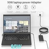 Zosam Ładowarka 90 W, 19,5 V, 4,62 A, kompatybilna z HP Spectre X360 13 15, Pavilion X360, 11, 13, 14, 15, 17, Stream 11, 13, 14, Elitebook 740015-001, 710413-001, PPP009C. 4,5 * 3,0 mm niebieska