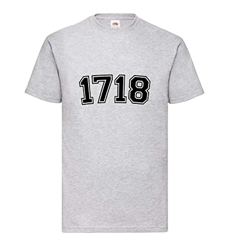 T-shirt pour homme gris XXXL anti-déformation avec col rond renforcé 1718