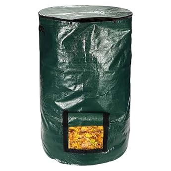 Foto di Garden Stand Up Composter,Contenitore per Compost Giardino,Compostiera Domestica,Moderna Mini Compostiera Rapida, Composter da Giardino per Balcone, Giardino e Terrazza,Cucina (34gallon)