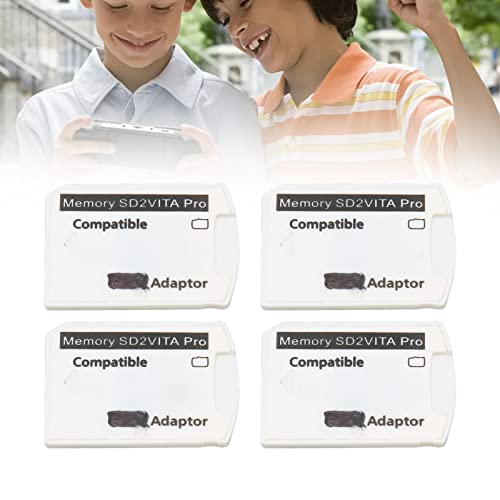 Image of Memory Card Adapter, 4 Pack, Micro Storage Card Adapters 1000 2000 and PS TV