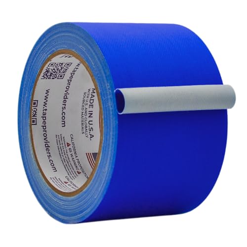 Image of WOD GTC12 Gaffer Tape, Dark Blue Low Gloss Finish Film, 3 inch x 60 ft. (Pack of 16) Residue Free, Non Reflective Cloth Fabric, Secure Cords, Water Resistant, Photography, Filming Backdrop