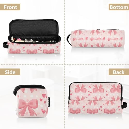 Bolsillo organizador de viaje resistente al calor para planchas y rizadores de cabello Bows Polka Dot Hearts Marble miniatura 5