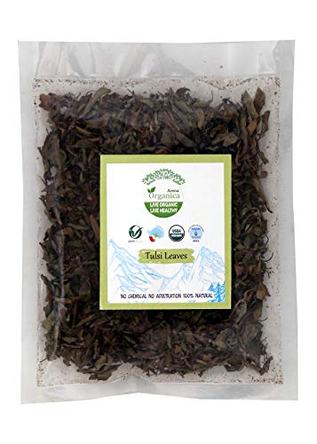 Arena Organica Organic Tulsi Basil Leaves Pack of 4 Each 10gm Cover