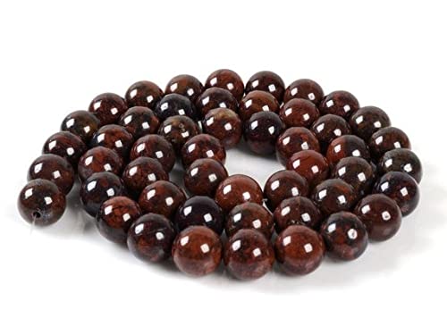Jaspe bréchiforme rouge 8mm LKBEADS pour créer vos bracelets de lithothérapie