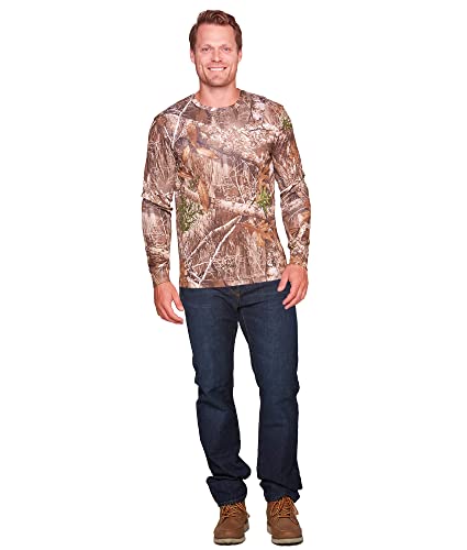 Realtree Men's Essential Camo Lightweight Performance Long Sleeve Shirt4