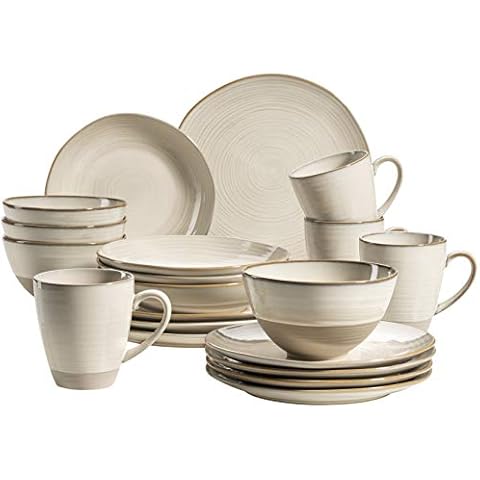 Mäser Nottingham Ceramic Dinner Set Beige Cover