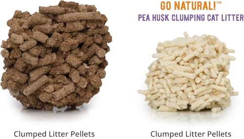 Catit Go Natural!, klumpende Katzenstreu, aus Erbsenhülsen, mit Lavendelduft, 2 x 2.8 kg (5.6Kg)