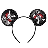 RCJERA Pirate Themed Mouse Ears Headband with for Boy, Kids, Men, Girl, Women, Parties Halloween Cosplay Pirate Night and Cruise