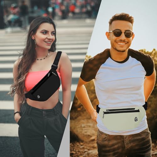 Image of Fanny Pack for Women Men,Crossbody Fanny Pack Water Resistant Sports Waist Bag Pack, Belt Bag for Travel Hiking Running