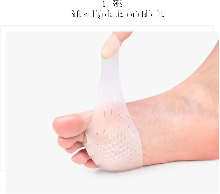 Metatarsal Pads, Breathable Soft Gel Toe Separators, Cushions Neuroma Relieve Pads for Women and Men, Gel Pain Relief Metatarsalgia, Forefoot Pain