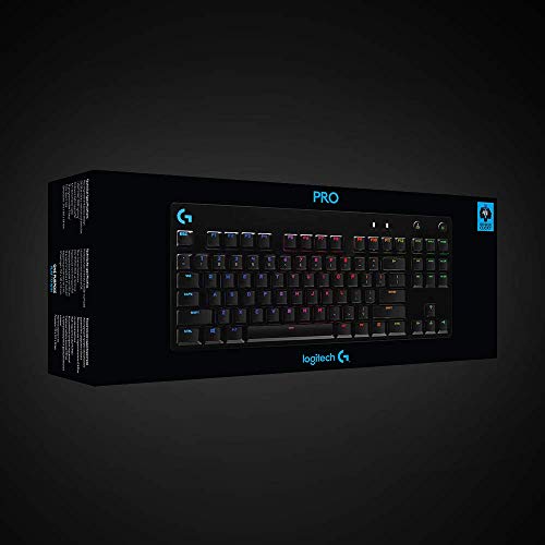PRO TKL Tastiera Gaming Meccanica, GX Blue Clicky Switch, LIGHTSYNC RGB, Design Portatile Tenkeyless, Pensato per Esport Gaming, Micro Cavo USB Rimovibile, QWERTY US Layout, Nero - Tastiera gaming - Immagine 7