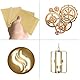8 Stück Messingblech Thick 0,5mm x 50mm x 50mm Metallfolien Platte Messing Dünnes Blech Messingplatten Messingfolie Für DIY Schneiden Handwerk Machen