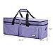 HOMEST 2 Compartments Carrying Case Compatible with Cricut Explore Air 2, Cricut Maker, Die Cut Machine Tote, Purple