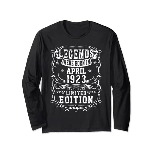 Cumpleaños Abril 1923 Edición Limitada Regalo April Manga Larga