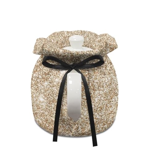 Image of Gold Insulated Tea Pot Cover, Washable Dustproof Tea Cosy for Teapots Insulation and Keep Tea Warm, Breakfast Warmer for Kitchen Home Decor