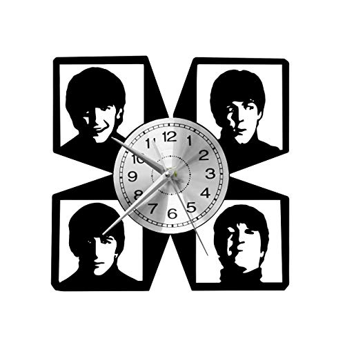 EVEVO Beatles Horloges Murales Disque Vinyle Disques Vinyliques Horloges Murales Vinyle Record Mur l’horloge Créatif… - Les Beatles, Paul McCartney, John Lennon, RIngo Starr, George Harrison EVEVO Beatles Horloges Murales Disque Vinyle Disques Vinyliques Horloges Murales Vinyle Record Mur l'horloge Créatif… – Image 5