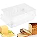 Luatuer Butter Cutting - Contenitore per il formaggio Crisper per la cucina domestica, contenitore per il burro (Butter-Hilfsschneidebox)