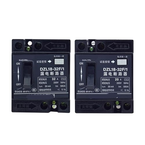 Mini MCCB 32A DZL18-32 F/1 et protecteur de fuite pour tableau électrique