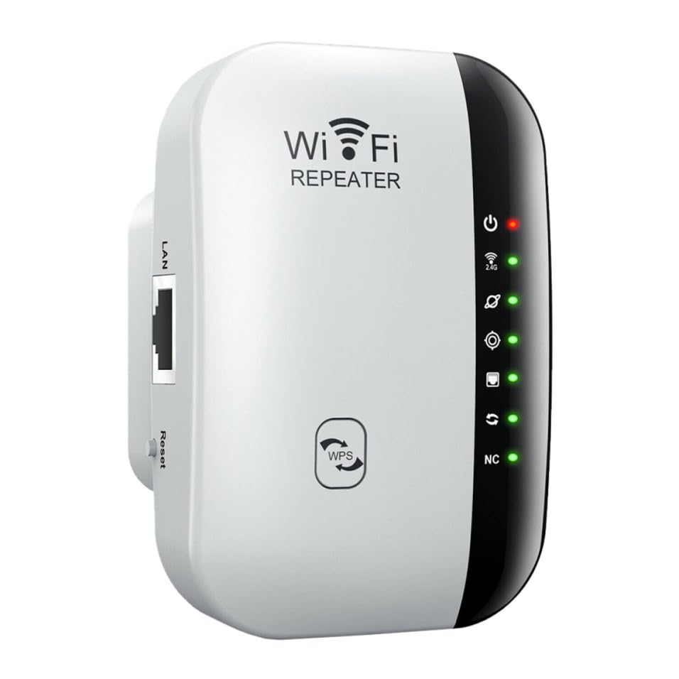 Didiseaon Amplificador de WiFi 300 Mbps Alta Penetración y Prevención de Pérdida, Repetidor Inalámbrico para Grandes y Múltiples Dispositivos