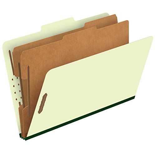 Pendaflex Pressboard Classification File Folders, 2 Dividers, 2