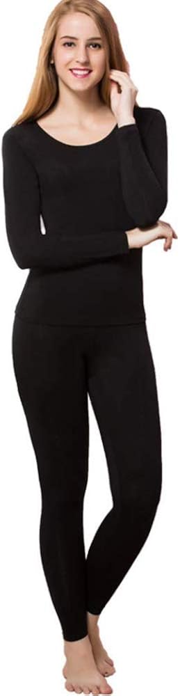 Best Deal Cheap 🛒 HEROBIKER Women's Thermal Underwear Set, Ultra Soft Thermal Shirt Top Bottom Long Johns with Fleece lined - Winter Base Layer Sets (Black S Best Deal 🛒 HEROBIKER Women's Thermal Underwear Set, Ultra Soft Thermal Shirt Top Bottom Long Johns with Fleece lined - Winter Base Layer Sets (Black S