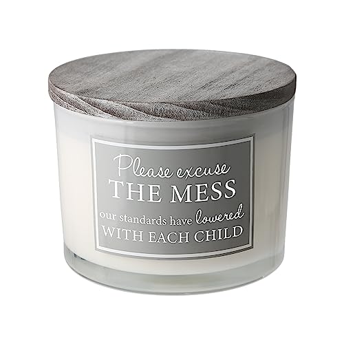 Pavilion Gift Company - Social Life 11-Ounce Soy Wax Triple Wick Candle, Fresh Cotton Scented, Mom Gifts, New Mom Gifts, Funny Mom Birthday Gifts, Funny Candle Gifts for Single Mom, 1 Count