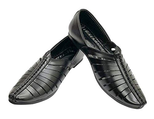 Mens Punjabi Jutti Style Sherwani Shoes Pakistani Jutti Men Casual Breathable Shoes2